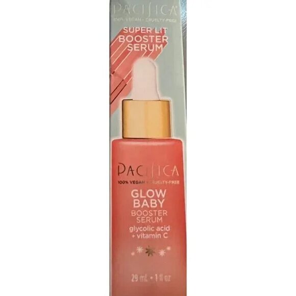 PACIFICA GLOW BABY Serum Booster GLYCOLIC ACID + VITAMIN C Vegan NEW - Picture 2 of 11